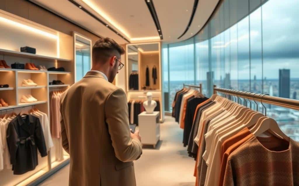 A luxurious and immersive Shein VIP shopping experience unfolds before the viewer. In the foreground, a stylishly dressed individual peruses a selection of premium Shein apparel, meticulously curated to showcase the brand's exclusive offerings. The middle ground features a sleek, modern retail environment, with elegant display shelves, soft lighting, and a serene ambiance that invites deeper exploration. In the background, a panoramic view of a bustling city skyline sets the stage, hinting at the global reach and influence of the Shein VIP program. The overall scene conveys a sense of elevated status, personalized attention, and the thrill of unlocking exclusive shopping privileges within the Shein ecosystem.